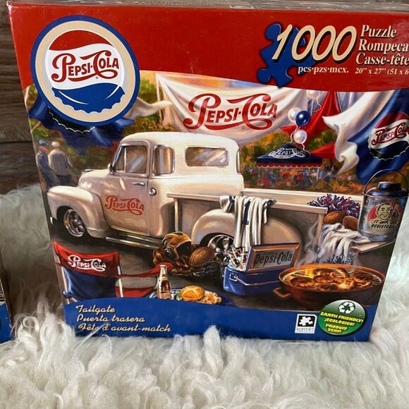 PEPSI COLA Two 1000 Piece Truck Puzzles Tailgate & Special Delivery NWOT Sealed - Picture 5 of 7